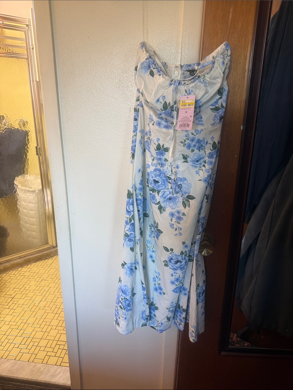 Blue Floral Maxi Skirt / Dress
